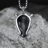 Wild Rhinoceros Pure Tin Necklace