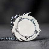 The Medallions Stainless Steel Wolf Pendant