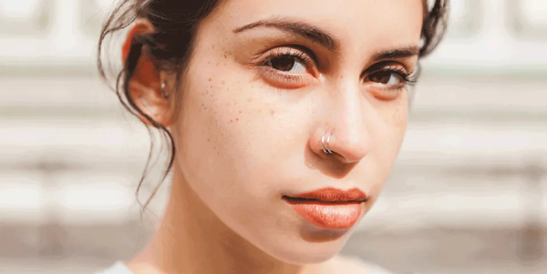 double nostril nose piercing best side