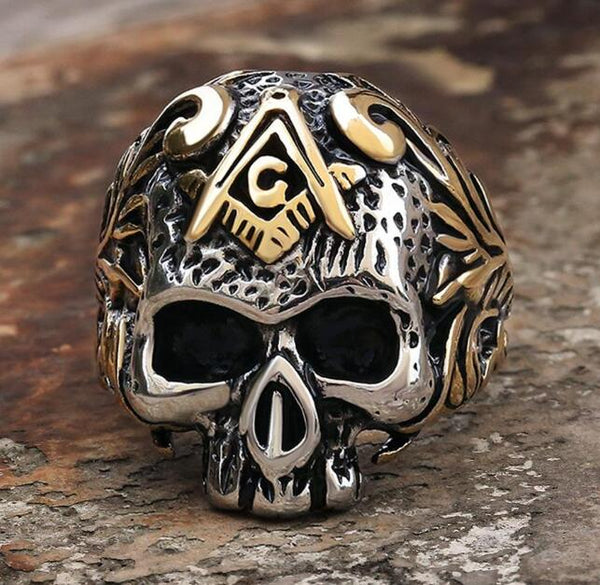 Stainless Steel and Silver Skull Rings for Men | GTHIC