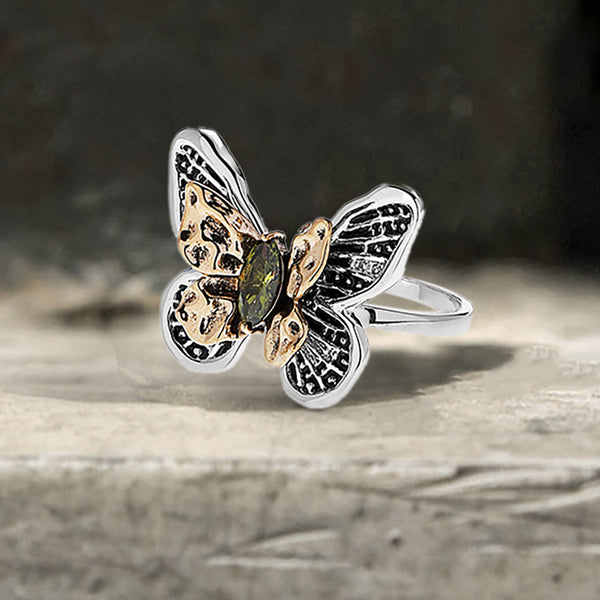 Vintage Butterfly Alloy Animal Open Ring | Gthic.com