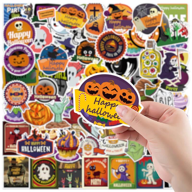 100 Pcs Halloween Themed Multi-Purpose Stickers | Gthic.com