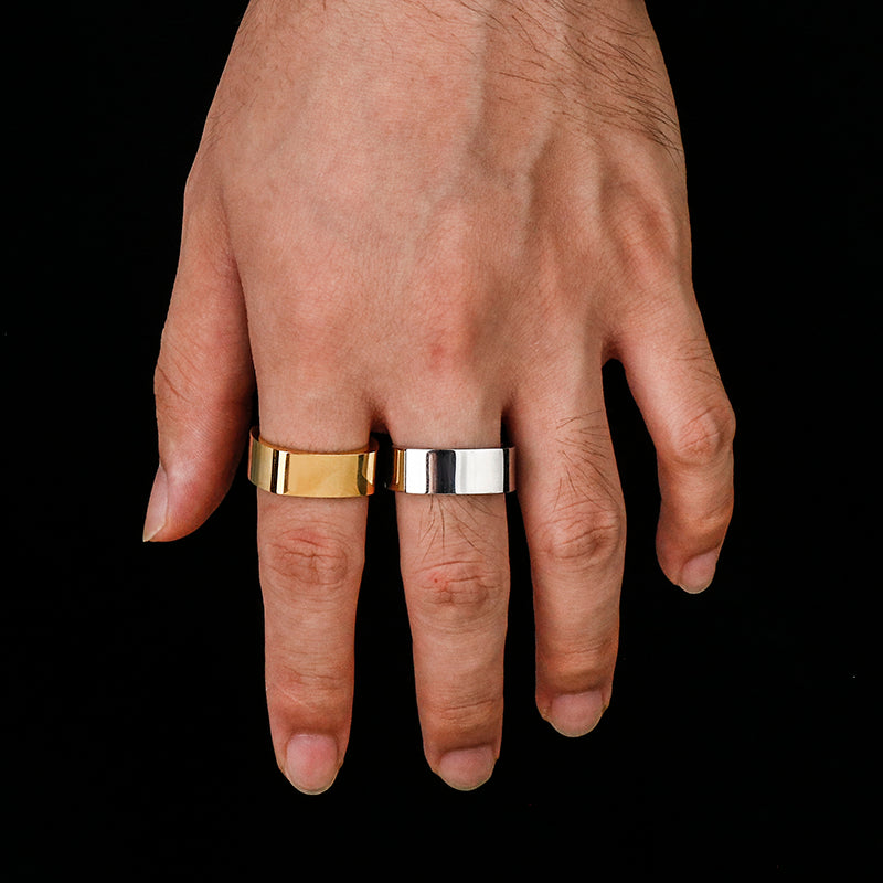 Simple Square Stainless Steel Ring