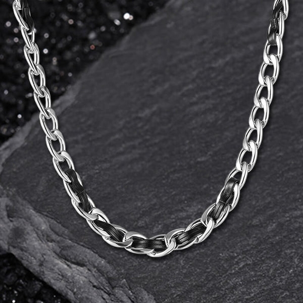 10mm Minimalist Stainless Steel Cuban Chain Necklace | Gthic.com