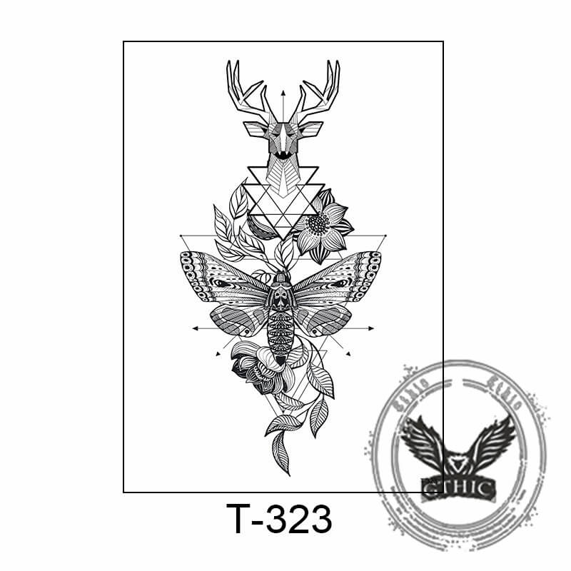 11 Pcs Nature and Animal Temporary Tattoo Stickers