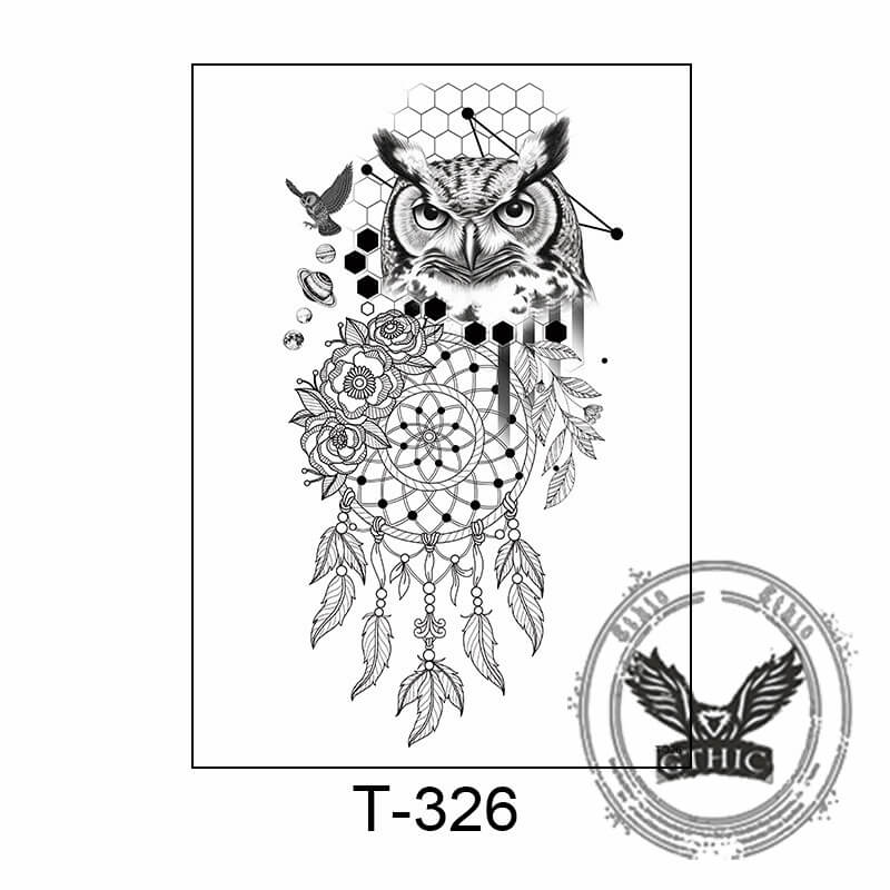 11 Pcs Nature and Animal Temporary Tattoo Stickers