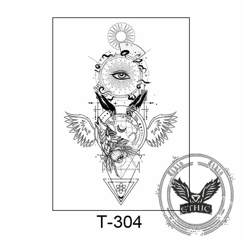 11 Pcs Nature and Animal Temporary Tattoo Stickers