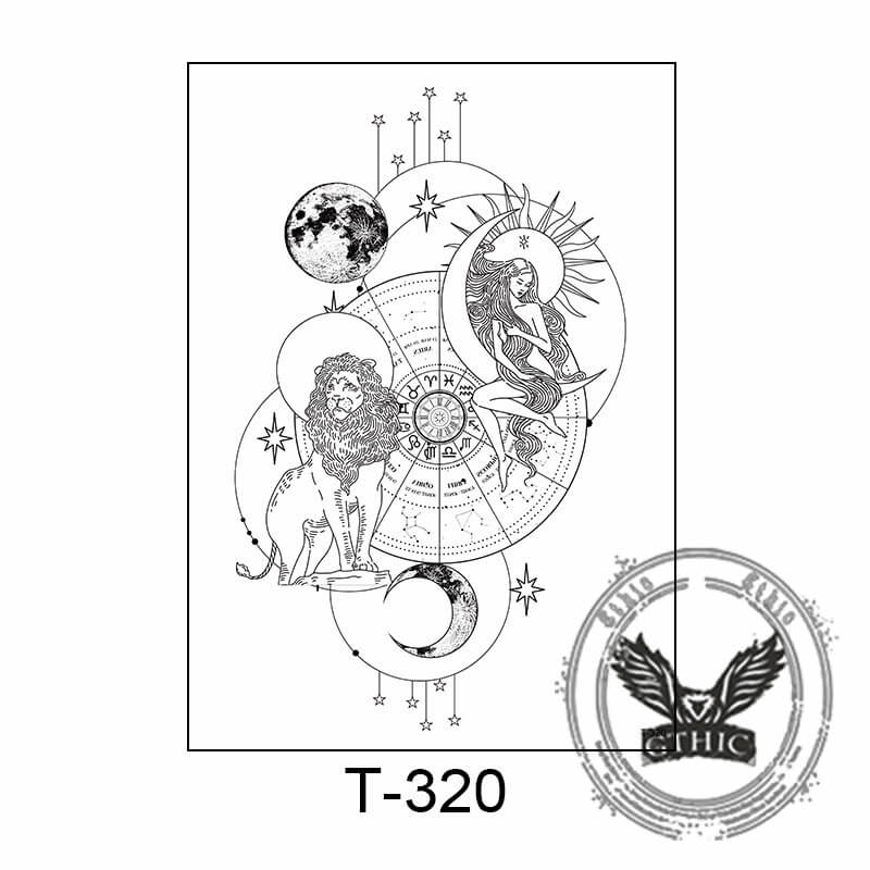 11 Pcs Nature and Animal Temporary Tattoo Stickers