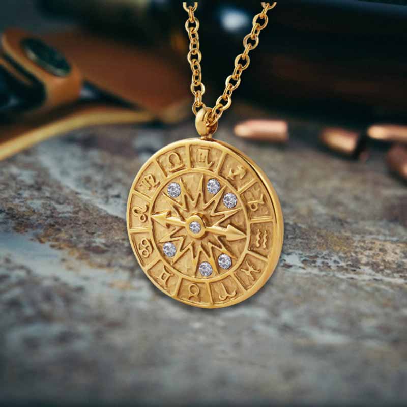12 Constellation Pointer Stainless Steel Pendant 01 | Gthic.com