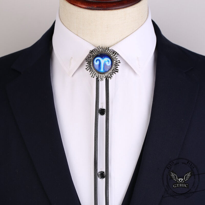 12 Constellations Sun Alloy Bolo Tie 02 | Gthic.com