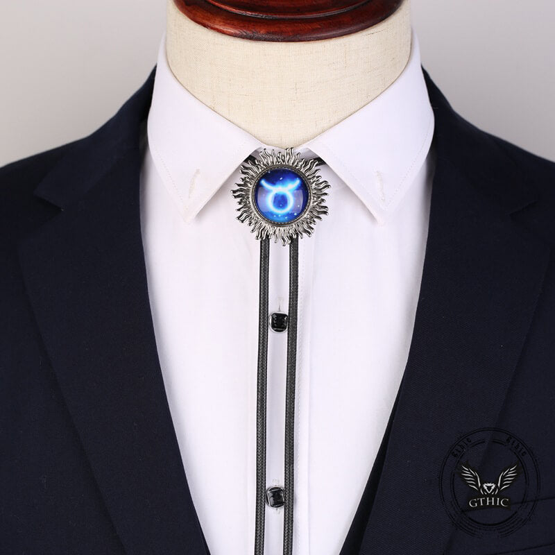 12 Constellations Sun Alloy Bolo Tie 03 | Gthic.com