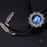 12 Constellations Sun Alloy Bolo Tie