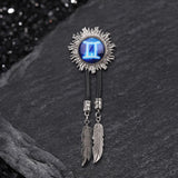 12 Constellations Sun Alloy Bolo Tie