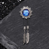 12 Constellations Sun Alloy Bolo Tie