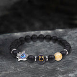 12 Constellations Zodiac Lucky Natural Stone Bracelet