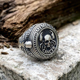 12 sterrenbeelden sterrenbeeld Sterling zilveren Skull Ring