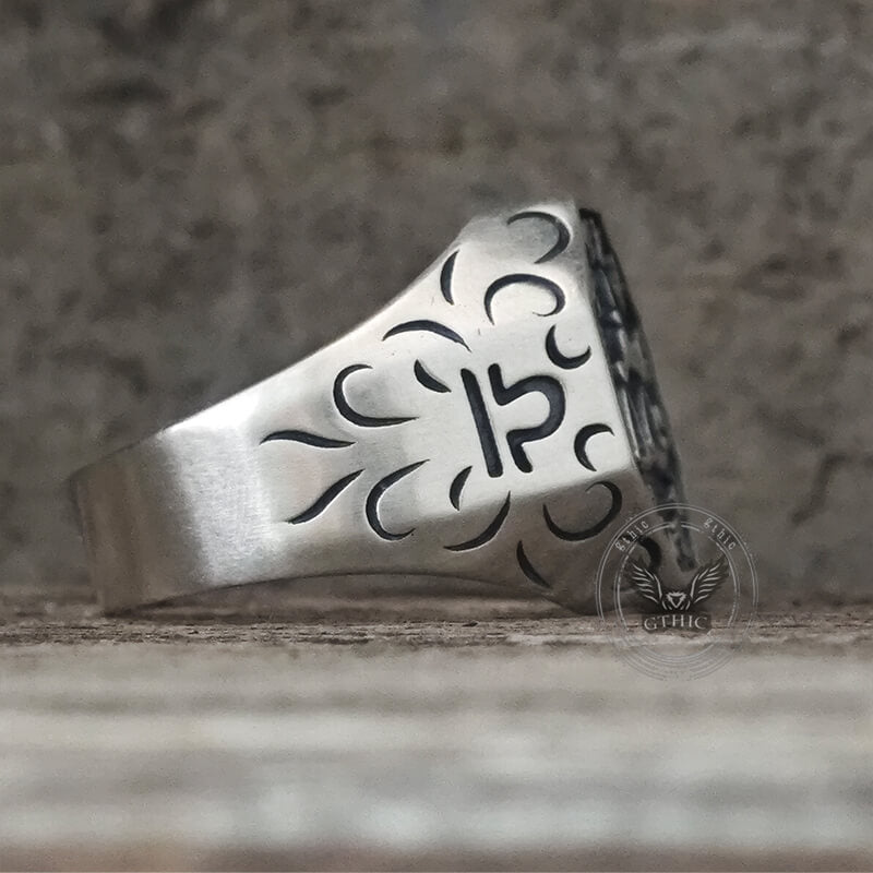 Bague tête de mort en argent sterling signe du zodiaque 12 constellations