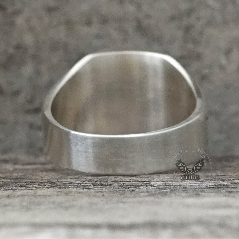 Bague tête de mort en argent sterling signe du zodiaque 12 constellations