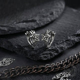 Punk Pentagram Stainless Stee Hoop Earrings