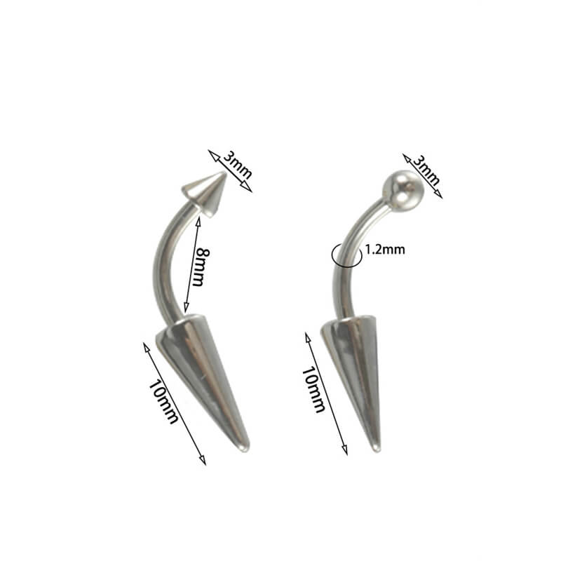 16G Curved Barbell Eyebrow Piercing | Gthic.com