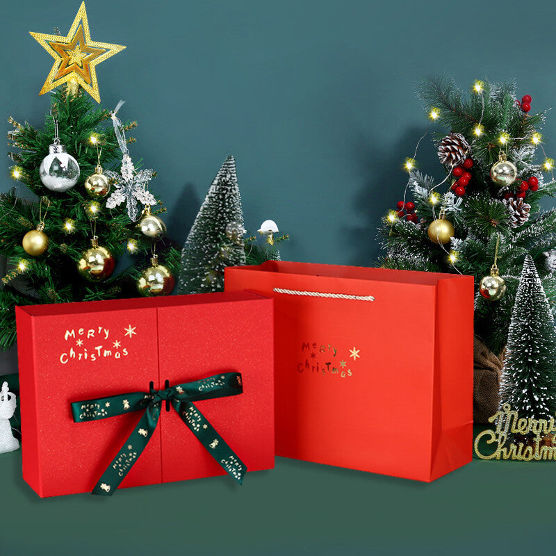 19 cm* 13 cm* 6 cm Red Christmas Gift Box