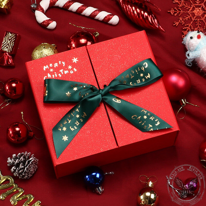 19 cm* 13 cm* 6 cm Red Christmas Gift Box
