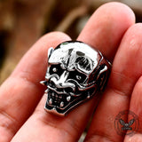 Vintage Hannya Oni Stainless Steel Ring | Gthic.com