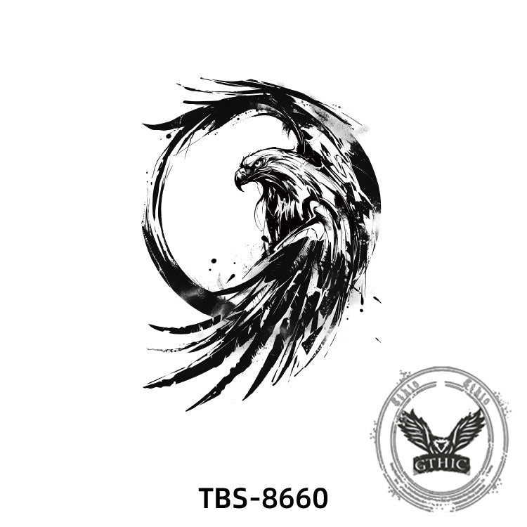4 Pcs Flying Eagle Temporary Tattoo Stickers