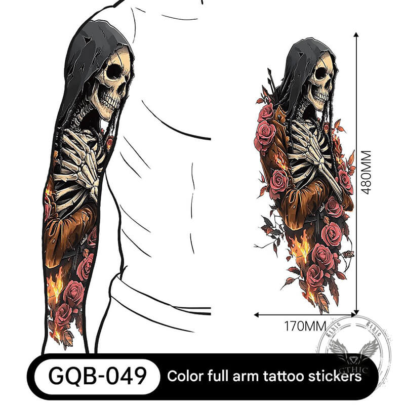 24 pegatinas de tatuajes temporales de Halloween para heridas.