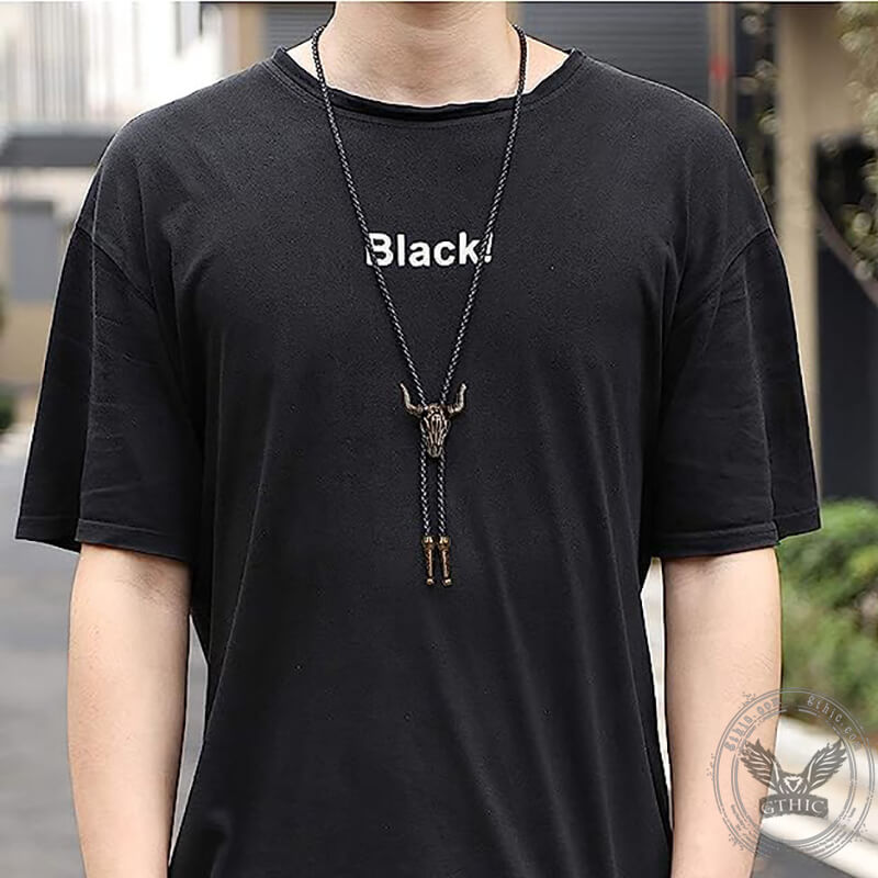 4 Pieces Animal Western Cowboy Leather Bolo Tie