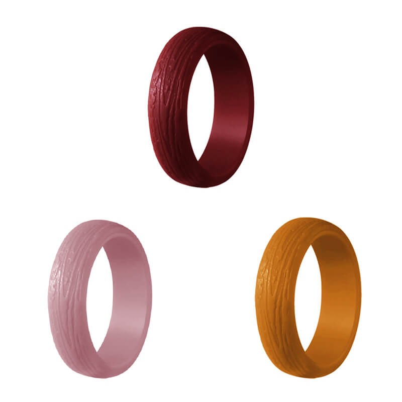 5.7 mm Width Engagement Silicone Ring Set | Gthic.com