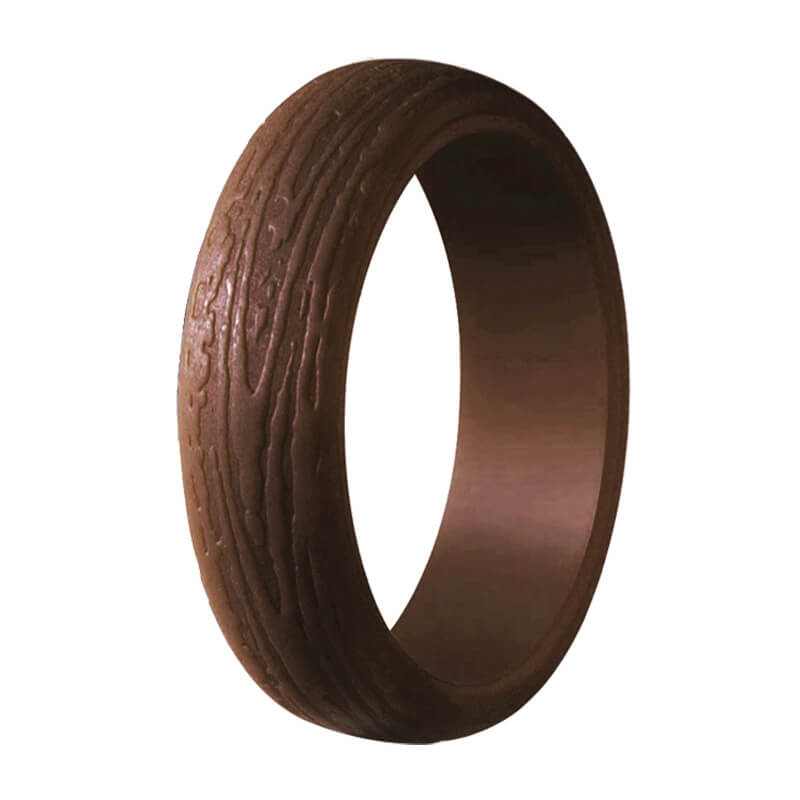 Juego de anillos de compromiso de silicona de 5,7 mm de ancho
