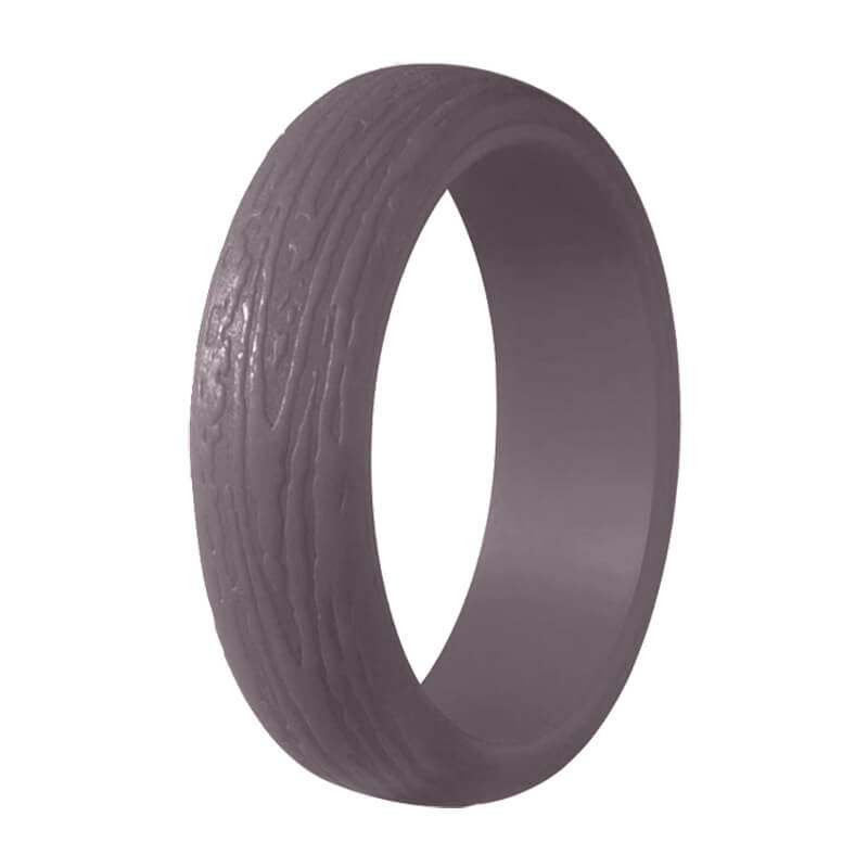 Juego de anillos de compromiso de silicona de 5,7 mm de ancho