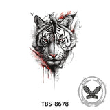 6 Pcs Roaring Tiger Temporary Tattoo Stickers 02 | Gthic.com