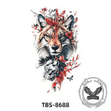 6 Pcs Roaring Tiger Temporary Tattoo Stickers