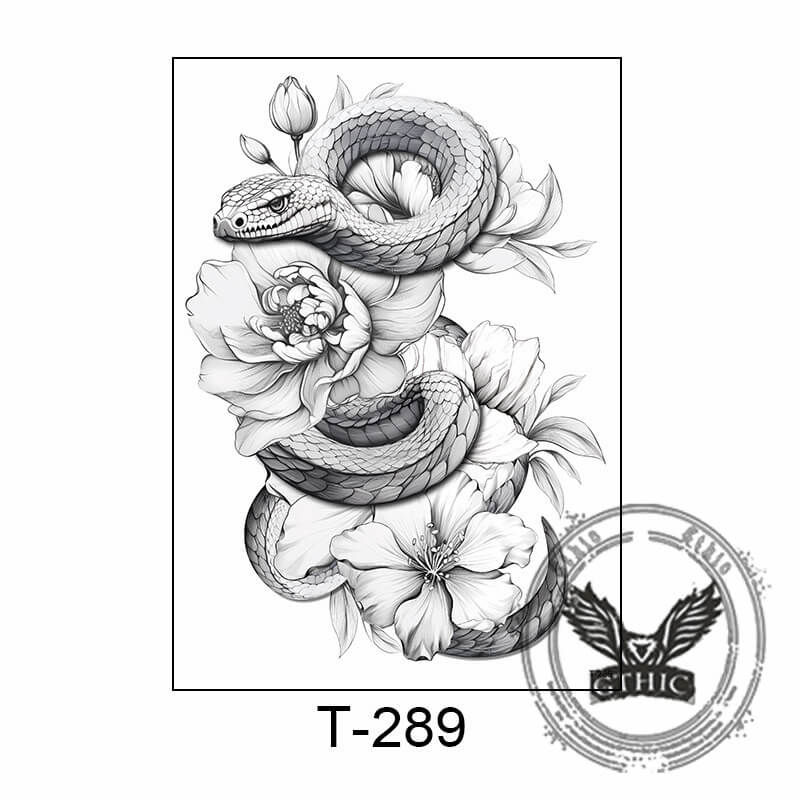 7 Pcs Animal Skull Geisha Temporary Tattoo Stickers