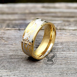 8 mm Dragon Shadow Stainless Steel Ring | Gthic.com