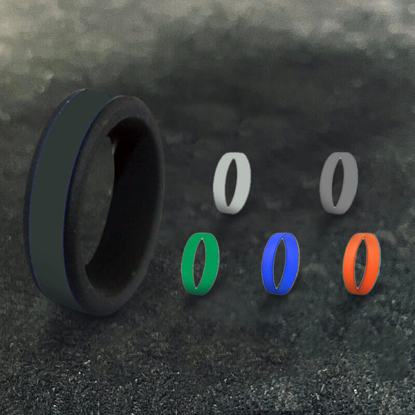 8mm Wide DIY Color Combination Silicone Ring | Gthic.com