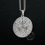 Enochian Rune Hexagram Stainless Steel Pendant