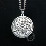 Enochian Rune Hexagram Stainless Steel Pendant