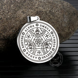 Enochian Rune Hexagram Stainless Steel Pendant