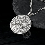 Enochian Rune Hexagram Stainless Steel Pendant