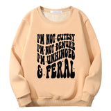 I’m Not Cutesy I’m Unhinged Yeah Fleece Sherpa Sweatshirt |Gthic.com