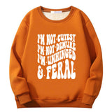 I’m Not Cutesy I’m Unhinged Yeah Fleece Sherpa Sweatshirt |Gthic.com