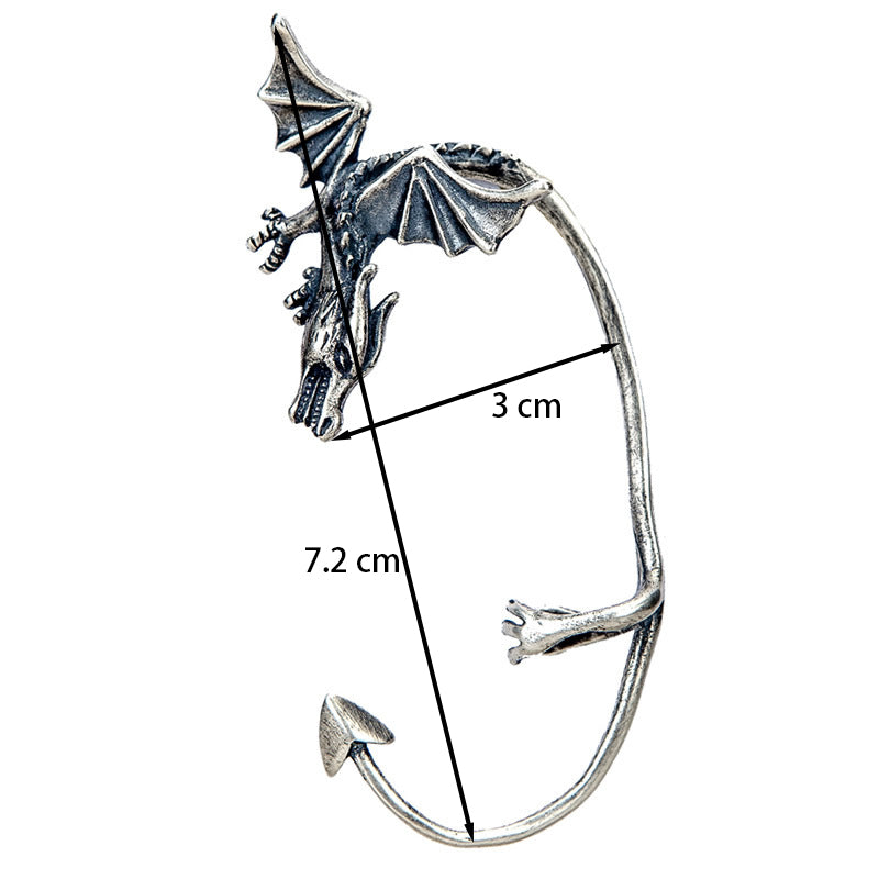 Dragon Sterling Silver Ear Cuff Earring