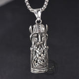 Viking Odin Portrait Warrior Stainless Steel Pendant