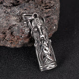Viking Odin Portrait Warrior Stainless Steel Pendant