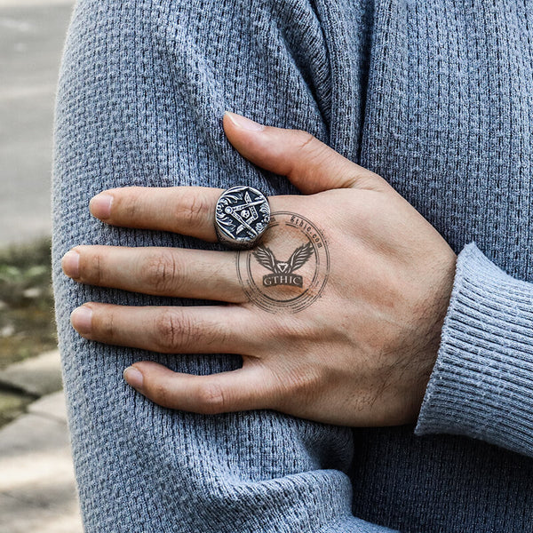 Masc Rings Masonic Rings for Sale | Freemason Ring - GTHIC