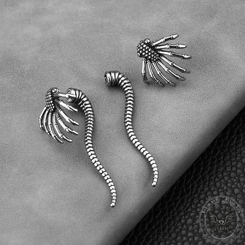 Alien Insect Stainless Steel Earrings | Gthic.com