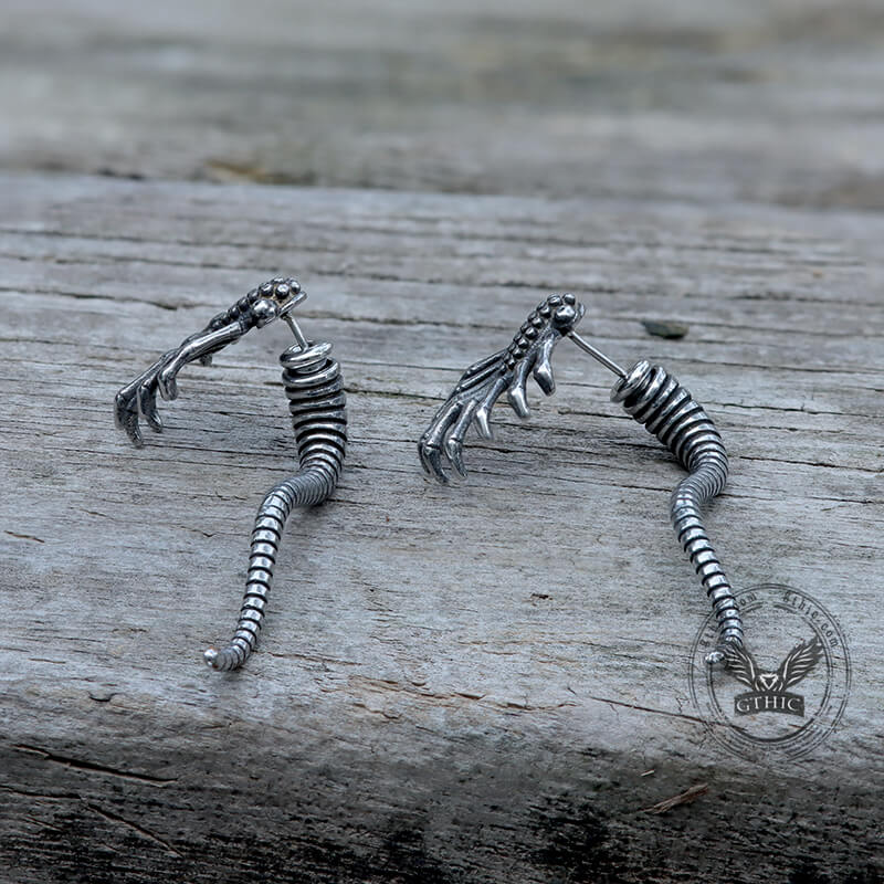 Alien Insect Stainless Steel Earrings | Gthic.com
